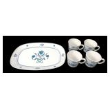 Noritake Progression Blue Haven Platter and Mugs