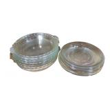 Pyrex and Glasbake Glass Pie Plate Set