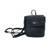 Black Nylon Mini Backpack Handbag