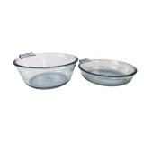 Pyrex Flameware Glass Casserole and Pie Dish Set