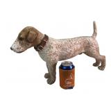 Carved Wood Style Terrier Dog Figure