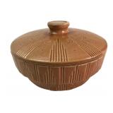 Stoneware Lidded Casserole with Celestial Motif