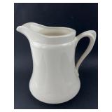 White Glazed Ironstone Pitcher