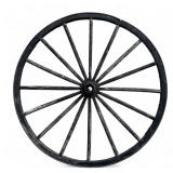 Antique Wood and Iron Carriage Wheel, 44" Dia.
