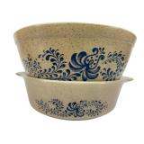 Pyrex Homestead Pattern Mixing Bowl and Casserole