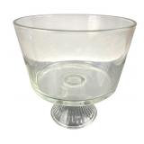 Clear Pressed Glass Footed Trifle Bowl
