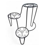 Wrought Metal Style 3-Tier Plant Stand