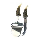 Boston Warehouse Faux Antler Cheese Slicer and Kni