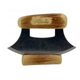 Alaska Souvenir Ulu Knife with Faux Antler Handle