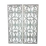 18x48 Pr. At Home Pierced Scrollwork Wall Panels