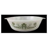 Pyrex Meadow White Milk Glass Casserole Dish