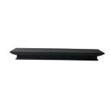 Black Decorative Wall Shelf with Acanthus Trim