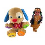 Fisher-Price Laugh & Learn Puppy and Native Doll