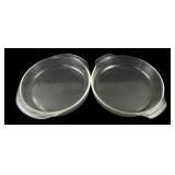 Pyrex and Fire-King 9" Round Glass Baking Dishes