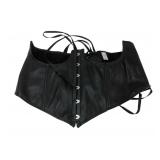 Faux Leather Underbust Corset, Size 4XL