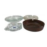 Assorted Glass and Stoneware Ashtrays