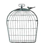 Painted Wrought Iron Birdcage Wall Planter