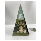 Kay Bettie Signed Hand-Painted Metal Wind Chime
