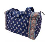 Vera Bradley Quilted Cotton Paisley Duffle Bag