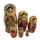 Hand-Painted Wooden Matryoshka Nesting Dolls