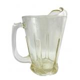 Pressed Glass Pitcher with Ice Lip