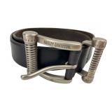 Harley-Davidson Leather Belt with Engine Buckle