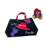 Accessory Network Red Hat Society Tote and Bear