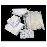 Assorted Lace and Embroidered Cotton Doilies