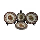 Palissy Game Series Ceramic Plates and Bowl Set