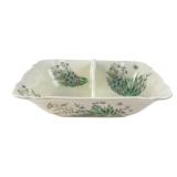 Crooksville Iva-Lure Divided Serving Dish