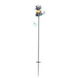 Painted Metal Halloween Black Cat Garden Stake