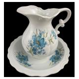 Inarco Porcelain Pitcher and Basin Set
