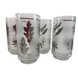 Libbey Silver Leaf Frosted Highball Glasses