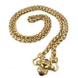 Nolan Miller Gold-Tone Wheat Chain Necklace