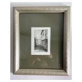 Michael Bond Signed Etching, A Farmyard in Kent