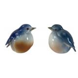 Henriksen Imports Porcelain Bluebird Figurines, Pr