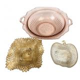 Assorted Pressed Glass Bowls and Dish