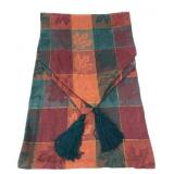 Tapestry Table Runner with Fall Leaf Pattern