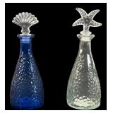 Shore Living Glass Bottle Pair with Stoppers