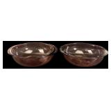 Pyrex 024 Amethyst Glass Round Casserole Dishes