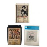 Lot of 3 Vintage Motown and Comedy 8-Track Tapes