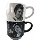 Hallmark Star Wars Han Solo and Princess Leia Mugs