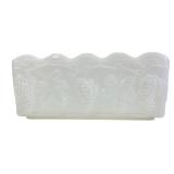 Anchor Hocking Fire-King Milk Glass Grape Planter