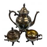 Wm. Rogers Silverplate Tea Set, 3 Pcs.