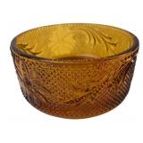 Tiara Exclusives Amber Glass Sandwich Trinket Dish