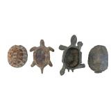 Small Glazed Ceramic Turtle Trinket Box