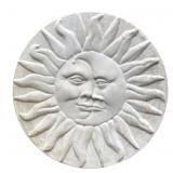 Cast Concrete Sun and Moon Garden Stepping Stone