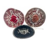 Pigalle Mexican Sombrero Hat Collection, Set of 3