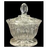 Crystal Clear 24% Lead Crystal Lidded Candy Dish S