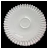 Fenton Silver Crest Milk Glass Cake Plate